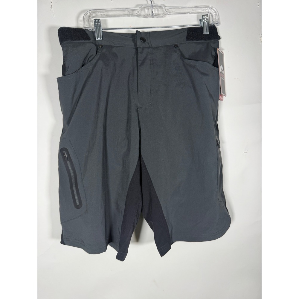 Zoic Ether Mens Mountain Bike Shorts Charcoal Gray MTB Cycling Hiking New